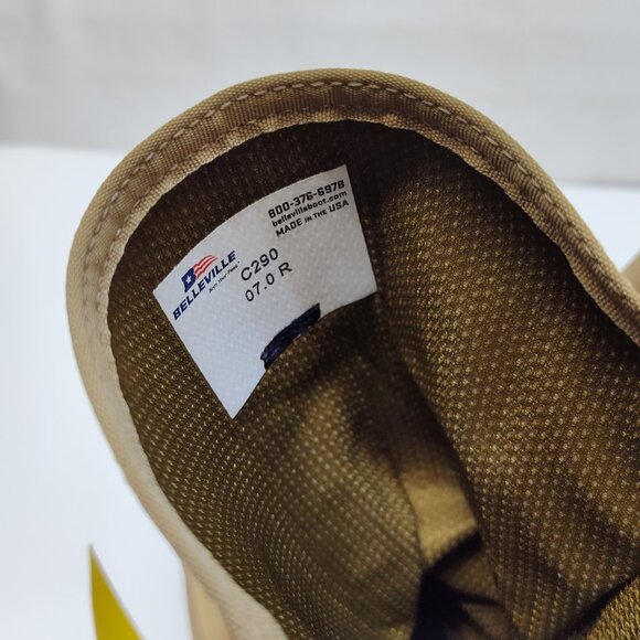 Belleville C290 Ultralight Combat Training Boot Sz 7R Vibram Outsole Coyote Brow - Picture 6 of 9